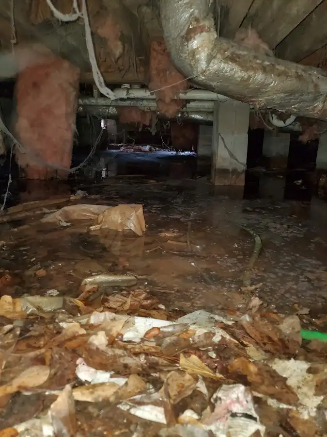Crawl space flood assessment for Commercial Water Damage Restoration in Spring Lake